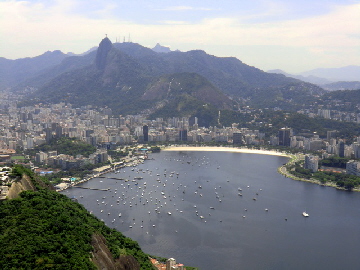 Enseada de Botafogo, unsere Ankerbucht in Rio