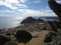 16.7.Blick auf Copacabana und den Titicaca-See
