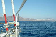 02.07. Im Vulkankrater von Santorini
